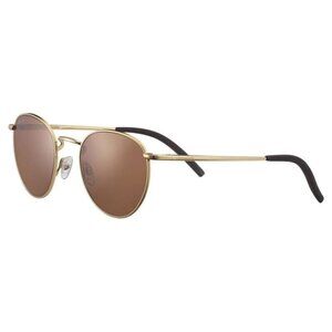 New SERENGETI Gold Polarised Round Hamel 8929 Sunglasses Women